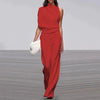 D'fraue weitbeinige jumpsuit – stylish mit einseitigem schulterdesign für abendliche anlässe