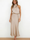 Chic halterneck-kleid - exquisite abendgarderobe für damen
