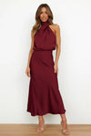 Chic halterneck-kleid - exquisite abendgarderobe für damen