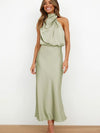 Chic halterneck-kleid - exquisite abendgarderobe für damen