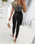 Verzierte jumpsuit - elegante abendmode für frauen