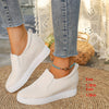 Slip-on sneaker - lässige damenschuhe mit wedge-sohle