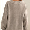 Oversize gestrickter pullover - strickpullover für frauen