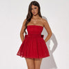 Trägerloses party-kleid - elegantes kurzes kleid für damen