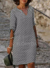 Knopfkleid - elegante lässige damenmode