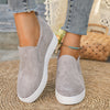 Slip-on sneaker - lässige damenschuhe mit wedge-sohle