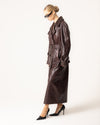 trenchcoat – bordeauxfarbener damenmantel mit gürtel