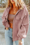 Fleece-Hoodie – Casual Damenjacke mit Reissverschluss und Brusttaschen