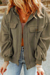 Fleece-Hoodie – Casual Damenjacke mit Reissverschluss und Brusttaschen