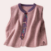 Gestrickter ärmelloser vest – elegante damen cardigan top