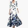 Blumiges maxikleid - elegante wickelrobe für besondere anlässe