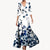 Blumiges maxikleid - elegante wickelrobe für besondere anlässe