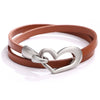 Herz armband - stilvolles Damen Wickelarmband