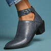 Stiefeletten aus Kunst – trendige Damen Stiefeletten mit Absatz und Reißverschluss