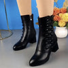 Schwarzi stiefelette - stilvolle damen-booties mit absatz und schnürung