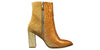 High heel stiefeletten - makellose essenzielle schlangehaut damen stiefeletten in gold