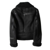 Shearling-Bikerjacke – Stilvolli Damenjacke us