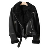 Shearling-Bikerjacke – Stilvolli Damenjacke us