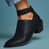 Stiefeletten aus Kunst – trendige Damen Stiefeletten mit Absatz und Reißverschluss