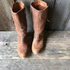 Schicke braune Stiefeletten aus Kunst für Damen