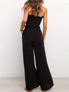 Strapless jumpsuit - stylischer schwarzer damen-overall