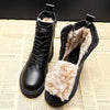 Schwarzi schnürrstiefel - robuste damenstiefel aus veganem