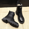 Schwarzi schnürrstiefel - robuste damenstiefel aus veganem