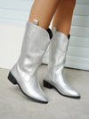 Cowboy stiefel - stilvolle damen pu schuhe mit weichem innenfutter