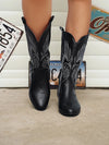 Cowboy stiefel - stilvolle damen pu schuhe mit weichem innenfutter