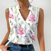 V-ausschnitt bluse - elegante ärmellose damenbluse
