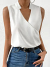 V-ausschnitt bluse - elegante ärmellose damenbluse