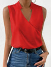 V-ausschnitt bluse - elegante ärmellose damenbluse