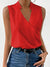 V-ausschnitt bluse - elegante ärmellose damenbluse