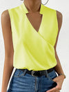 V-ausschnitt bluse - elegante ärmellose damenbluse