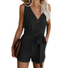 Chic jumpsuit mit gürtel - vielseitiger damen sommer-overall