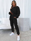 2-teiliger lounge-set - kuscheliger damenpullover und jogginghosen