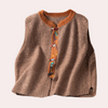 Gestrickter ärmelloser vest – elegante damen cardigan top