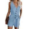 Chic jumpsuit mit gürtel - vielseitiger damen sommer-overall