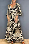 Vintage jumpsuit mit blumenmuster - stilvolles weitbein-design für frauen