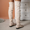 Overkneestiefel - trendige damenstiefel im look