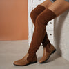Overkneestiefel - trendige damenstiefel im look
