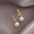 2-teilige Perlenohrringe – Elegante Damen-Hängohrringe