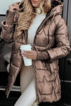 Premium pufferjacke - isolierte lange damenjacke