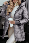 Premium pufferjacke - isolierte lange damenjacke