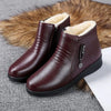 Ankle boots - stilvolle damen faux warm gefüttert mit reissverschluss