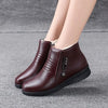 Ankle boots - stilvolle damen faux warm gefüttert mit reissverschluss
