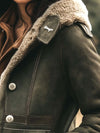 Damen Retro jacke - warme klassische Winterjacke mit luxuriöser Fütterung