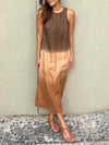 Maxikleid - elegantes ärmelloses damen sommerkleid