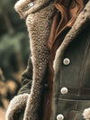 Damen Retro jacke - warme klassische Winterjacke mit luxuriöser Fütterung