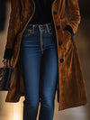 Langer wild-trenchcoat - elegante oberbekleidung für frauen